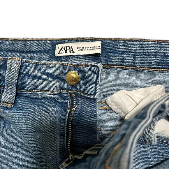 Zara Light Wash Skinny Jeans Size 26 - Picture 5 of 5